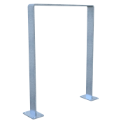Leaning bracket made of flat steel | 70 x 70 mm | for doweling, without crossbar | width: 600mm | hot-dip galvanized